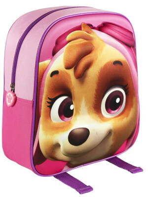 Paw Patrol school backpack SKYE 3D Nursery embossed 3D for trip