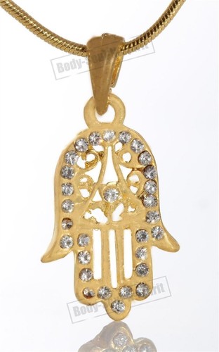 Hand of God Hamsa care and success Necklace Evil Eye plenty Pendant - Picture 3 of 6