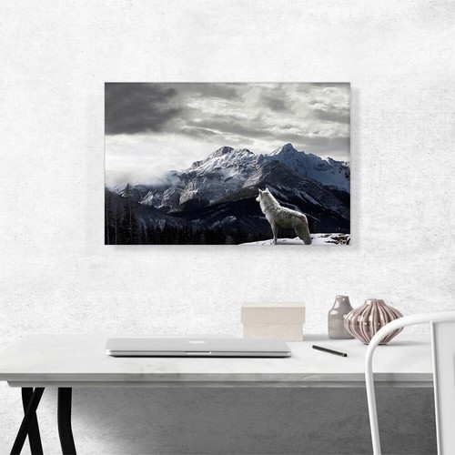 ARTCANVAS Blaue Wolfsaugen Leinwand Kunstdruck - Bild 2 von 11