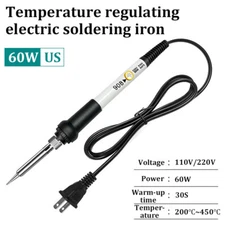 60W Soldering Iron Wired Electronics Welding Irons Solder Tools Adjustable Temp