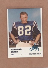 1961 FLEER FOOTBALL RAYMOND BERRY #33 COLTS NMMT *A28617