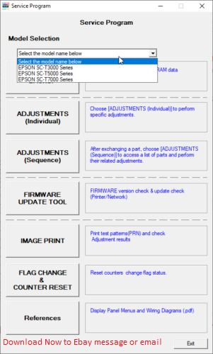 Epson Plotter Service Program Stylus Pro, SureColor SC, T, F, P + Service Manual - Picture 10 of 106