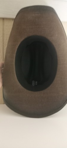 FLUFFY SENSE. Cowboy Hat for Women and Men Dark Brown handmade 100% canvas paper - Picture 5 of 8