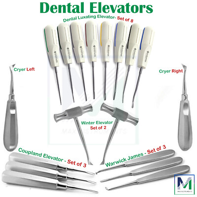 Instumax Dental Elevators Tooth Extraction Luxating Root Tip Implant Surgical CE