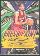 2022-23 Panini Court Kings Fresh Paint Ruby Red Isaiah Mobley Rookie Auto /99