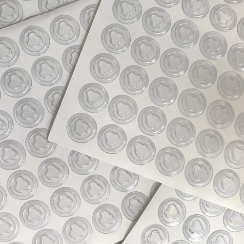 10 CD DVD Spiders Centres Middles Inserts Clear Self Adhesive Super Strong HQ - Afbeelding 15 van 16