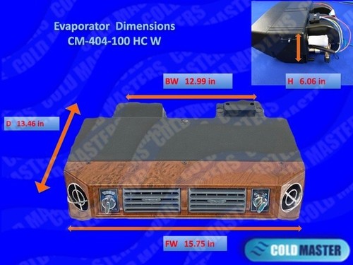 A/C Universal Underdash Air Conditioning KIT 404-W H/C 12V & ELECTRICAL HARNESS - Picture 2 of 10