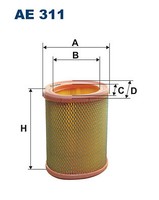 Filtron AE 311 Luftfilter FÜR CitroËN Mega Peugeot