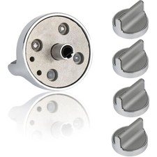Stainless Steel Cooker Stove Control knob W10594481 for Whirlpool AP6023301 5pcs
