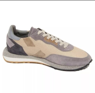 GHOUD RUSH Shoes Mens 44‎ Us 10.5 Sneaker Gray Brown Calf Leather Suede GHOUD RUSH Mens shoes Sneaker beige/grey Calf Leather Suede  main image 3