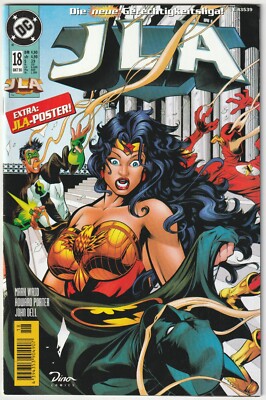  JLA #18 + Poster, Dino/DC Comics 1998 COMICHEFT TOP Z0-1 NEUW. *Superhelden