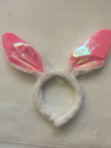 2 Pink and 1 Blue Easter Bunny Ears Headbands - Picture 5 of 7