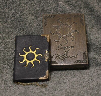  'The Chronicles of Nilfgaard' Handmade leather black paper notebook in box