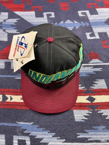 Vintage 90s Indianapolis 500 Hat SnapBack Cap Logo Athletic Indy Racing - Picture 5 of 14