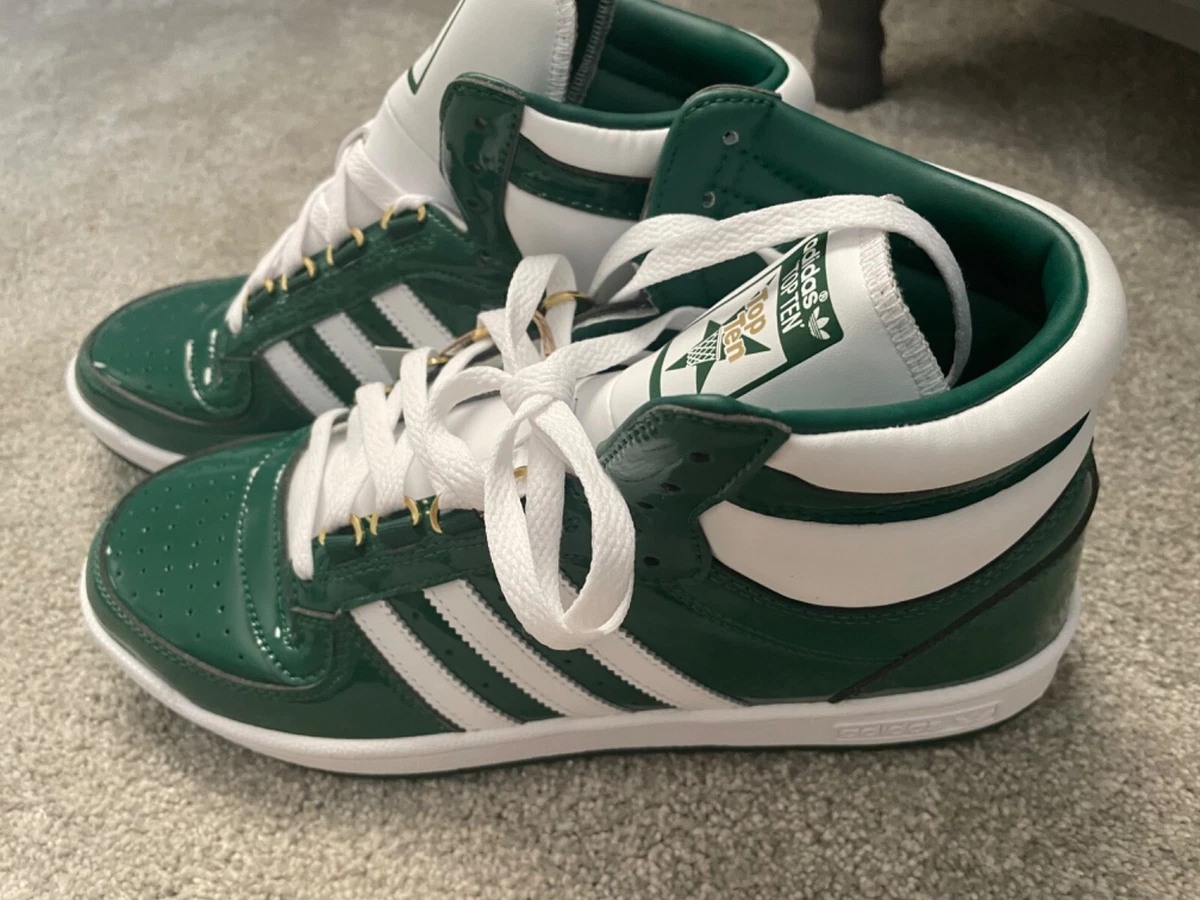 Adidas Originals Top Ten RB Basketball Shoes Green Patent Leather FZ6192