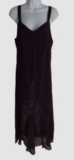 189 R M Richards Women's Purple Sleeveless Embellished Gown Dress Size 16