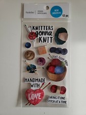 Recollections Knitting Knitters Scrapbooking stickers