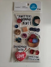 Recollections Knitting Knitters Scrapbooking stickers