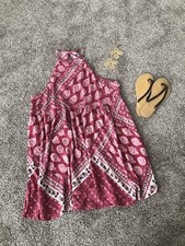 NWT SHOW ME YOUR MUMU RED WINE DARCY PAISLEY CLOUD TUNIC DRESS M BOHO