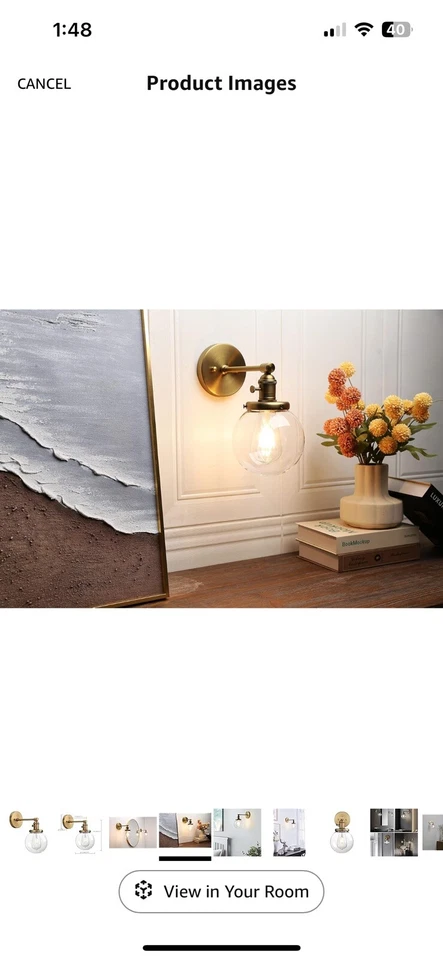 Lámpara de pared Foto 2 de 3