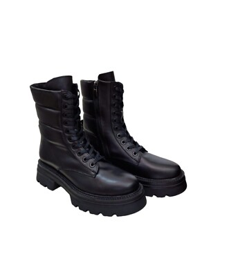 SCARPA ANFIBIO PIXY DONNA NERO PELLE NUMERO 37