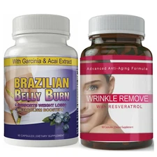 Brazilian Belly Burn Weight Loss & Skin Wrinkle Remove Antiaging Dietary Capsule