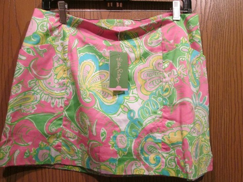 Lilly Pulitzer Multi-Color Chin Chin January Cotton Skort Size 8 NEW $88