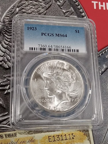 1923  Peace Silver Dollar PCGS MS64 $1  TP-5774