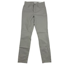 NWT LOFT The Skinny Mid Rise Gray Soft Denim Jeans Sz 24/00 Cotton Blend Stretch