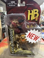 RARE Mezco Hellboy 2 B.P.R.D. Buddies - RED w/ Samaritan & GOLDEN ARMY SOLDIER