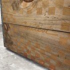 ANTIQUE SEALTEST CRATE AVERTISING BOX CHECKERBOARD RED METAL BANDED HAND PLANED — photo 2