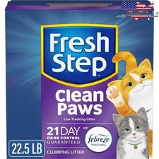 Clean Paws Multi-Cat Clumping Litter W/ Febreze Odor Control 22.5lbs Low Dust US 1.46 per pound
