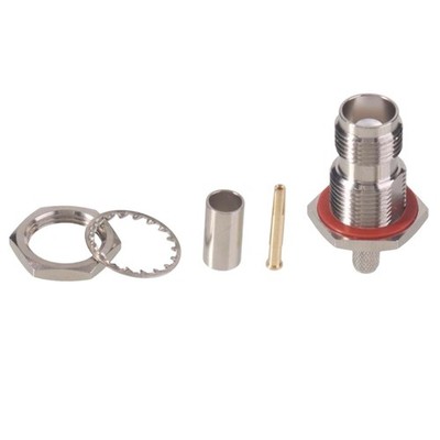 Montagezubehör TNC-KY-3 Stecker Sechskant Panelmontage vernickelt