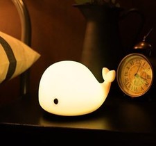 Cute Kids Night Light  Lamp - Portable Silicone Battery LED Nightlight for K...