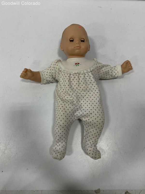 Pleasant Company Doll Brown Eyes Floral Pajamas Baby Doll 14 Inch