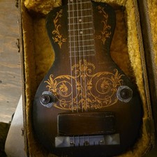 Vintage 1940  s OAHU Diana Deluxe Lap Steel Guitar  Case