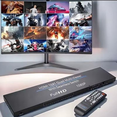 1080P 16x1 HDMI Multi-viewer  16x1 Multiviewer Multi Bildschirm 