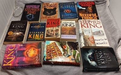STEPHEN KING Book Lot/12 Mixed Hardcover Paperback Shining Salems Lot Dark Tower