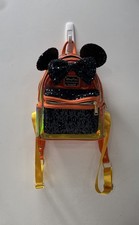 Loungefly Disney Parks Minnie Mouse Orange Iridescent Sequin Mini Backpack