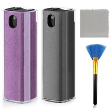 Fingerprint Proof Screen Cleaner,3 in 1Touchscreen Mist Cleaner grey purple