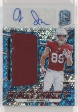 2019 Panini Spectra Neon Blue Prizm 6/99 Andy Isabella #RRPS-19 Patch Auto 6fs