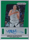 2025 Prizm WNBA Megan Gustafson Throwback Auto Green Prizm #TB-MG ACES