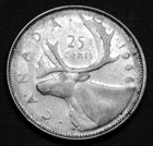 1966 25¢ silver coin in a paper flip