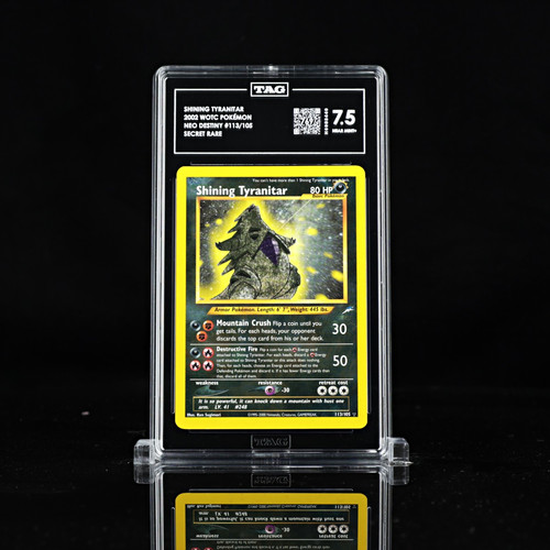 Shining Tyranitar (Unlimited) graded TAG 7.5 for sale on eBay