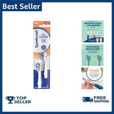 Spinbrush Pro Clean Replacement Heads, Electric Toothbrush Refills, Medium Br...