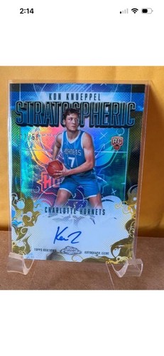 Kon Knueppel [Refractor Gold] #SMR-KK 2025 Topps Chrome Stratospheric Signature Rookie card