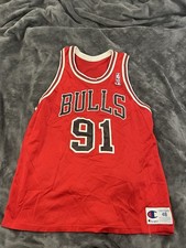 Champion Dennis Rodman Chicago Bulls Basketball Jersey