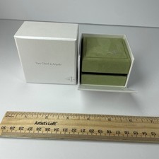 Van Cleef & Arpels Green Suede Jewelry Presentation Gift Box w White Box