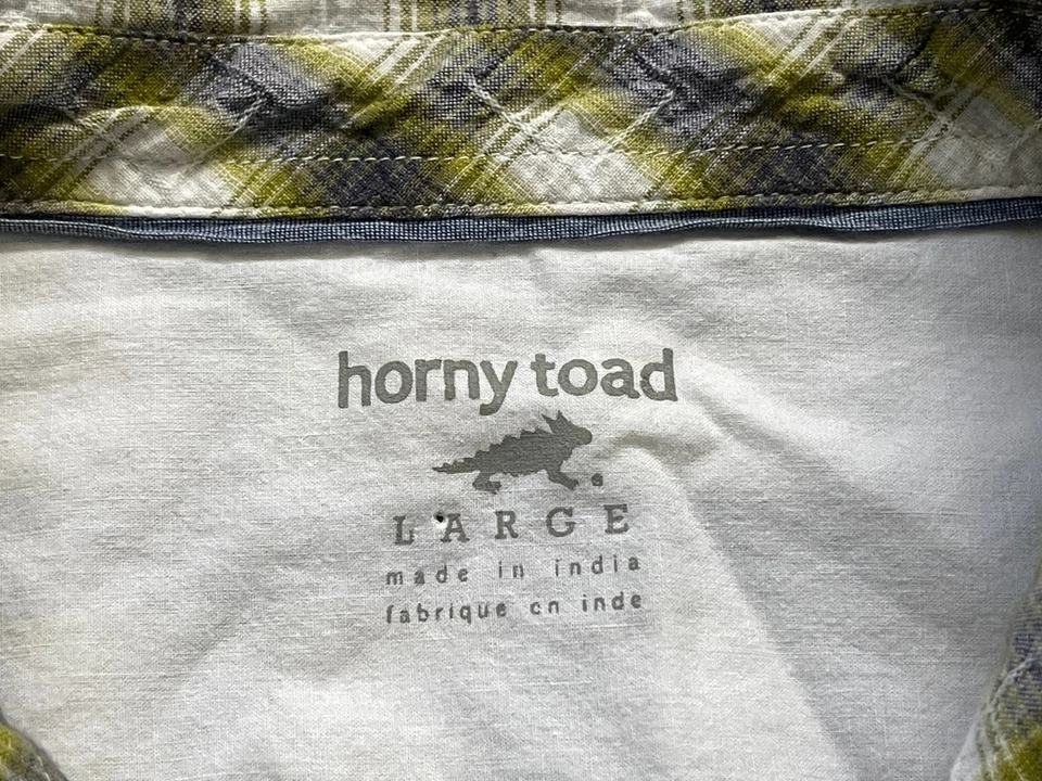 Horny Toad Shirt Mens Large Button Up 100% Organic Cotton Short Sleeve Casual - Image 2 of 4