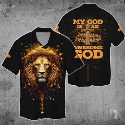 God Forgive Me My God Is An Awesome God Christian Hawaiian Shirt Aloha Shirt